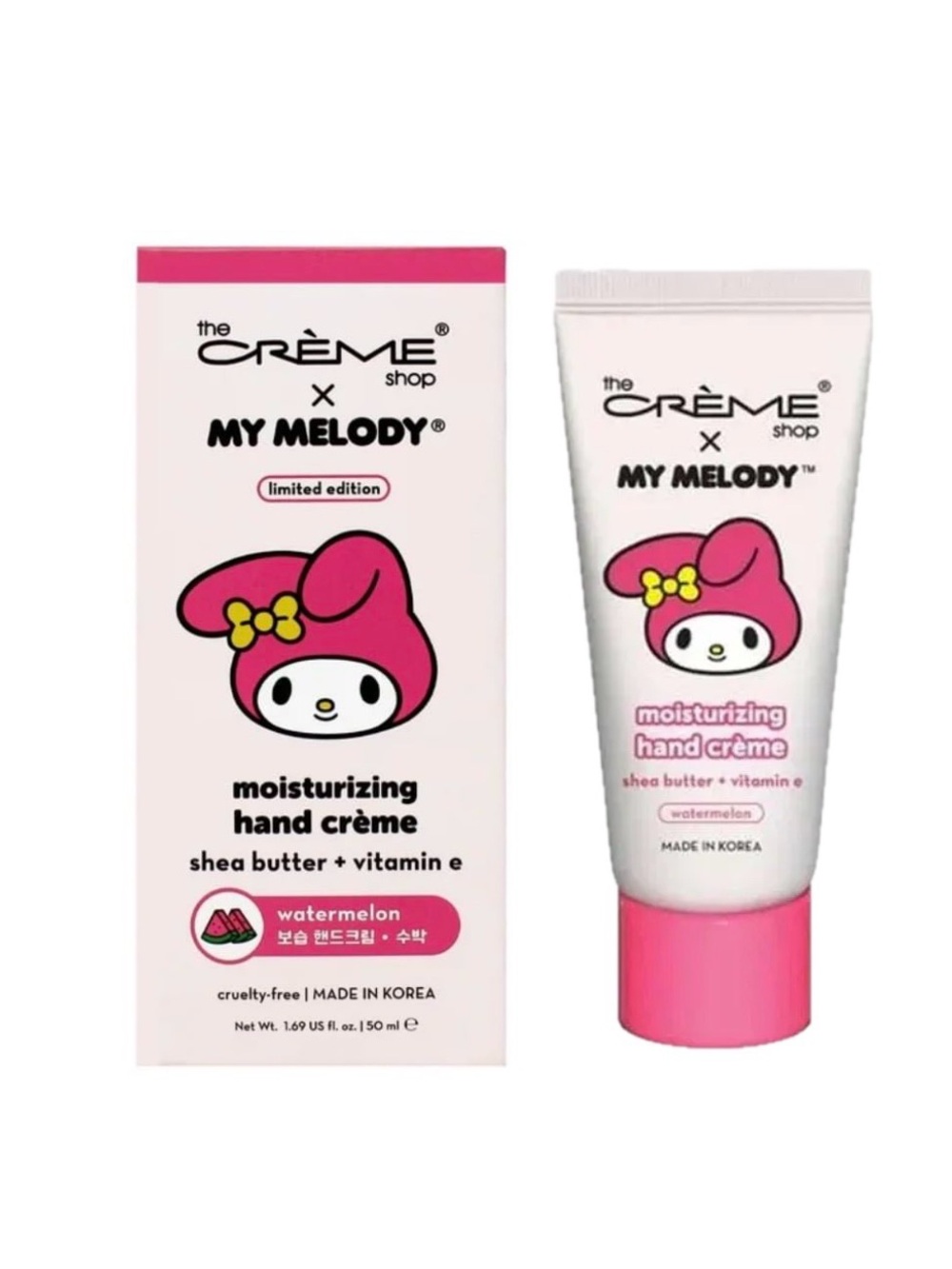NIB THE CRÈME SHOP Limited Edition My Melody Moisturizing Hand Cream Watermelon